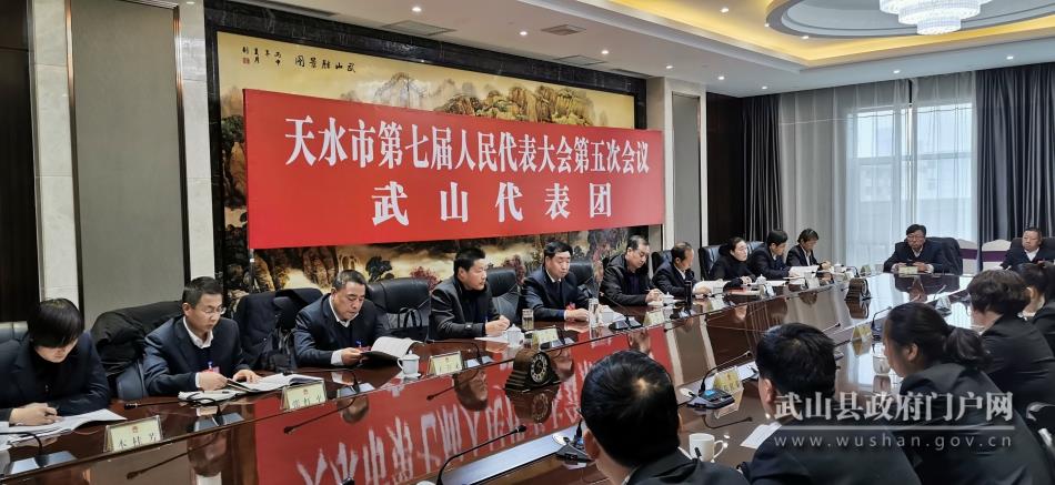 【聚焦天水兩會】 天水市七屆人大五次會議武山代表團召開分團會議
