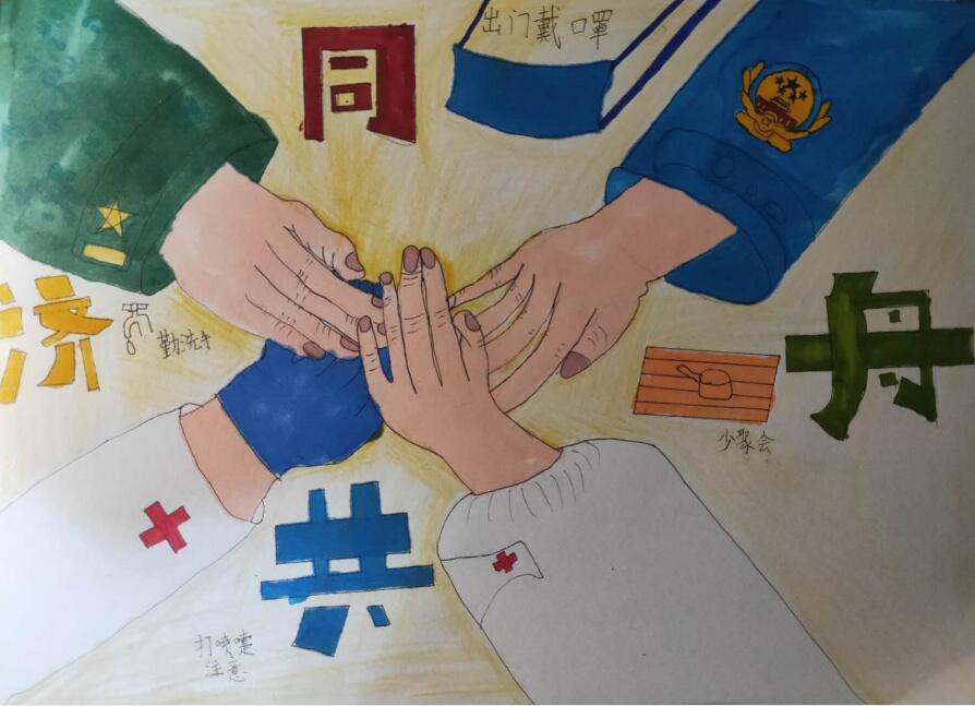 “疫情當(dāng)前，孩子們有‘畫’說”作品展播（三十八）