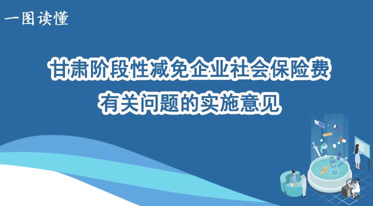 一圖讀懂甘肅階段性減免企業(yè)社會保險費有關問題的實施意見