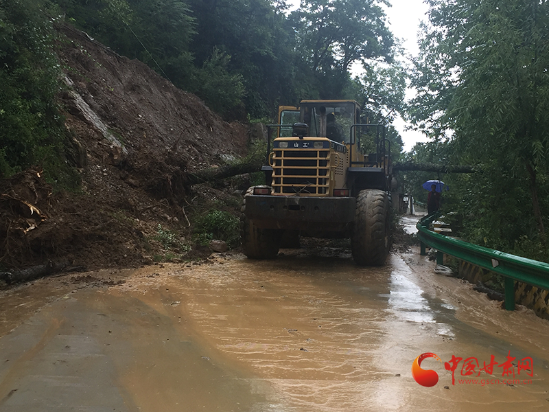 康縣長(zhǎng)壩鎮(zhèn)：鏟車、120合力“逆行”救援群眾  