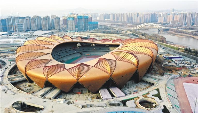 探訪(fǎng)蘭州重大工程進(jìn)展蘭州奧體中心竣工在即