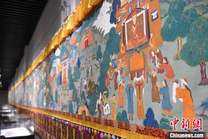 8月20日，“塔影河聲吉祥千年——涼州會(huì)盟暨蘭州與武威文物聯(lián)展”在蘭州市博物館開(kāi)展。戴文昌 攝