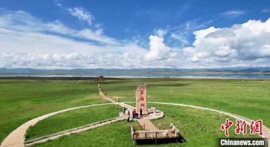 2024年6月，甘肅甘南州碌曲縣尕海湖。(資料圖)高瑩 攝