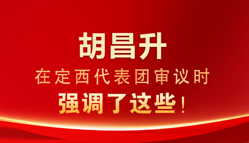 【聚焦2026甘肅兩會(huì)】胡昌升在定西代表團(tuán)審議時(shí)強(qiáng)調(diào)了這些！