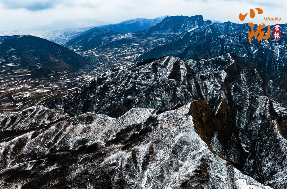 鐵籠山丹霞 一場春雪，億萬年的守望